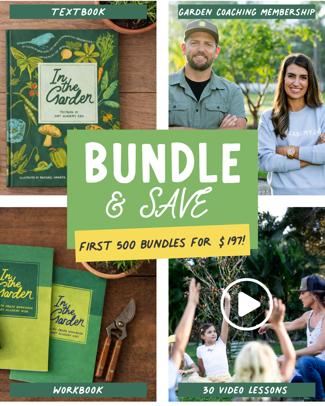 In The Garden Curriculum Bundle - Textbook - Workbook - Video Masterclass -   6 Months Garden Coaching [Pre-Order]